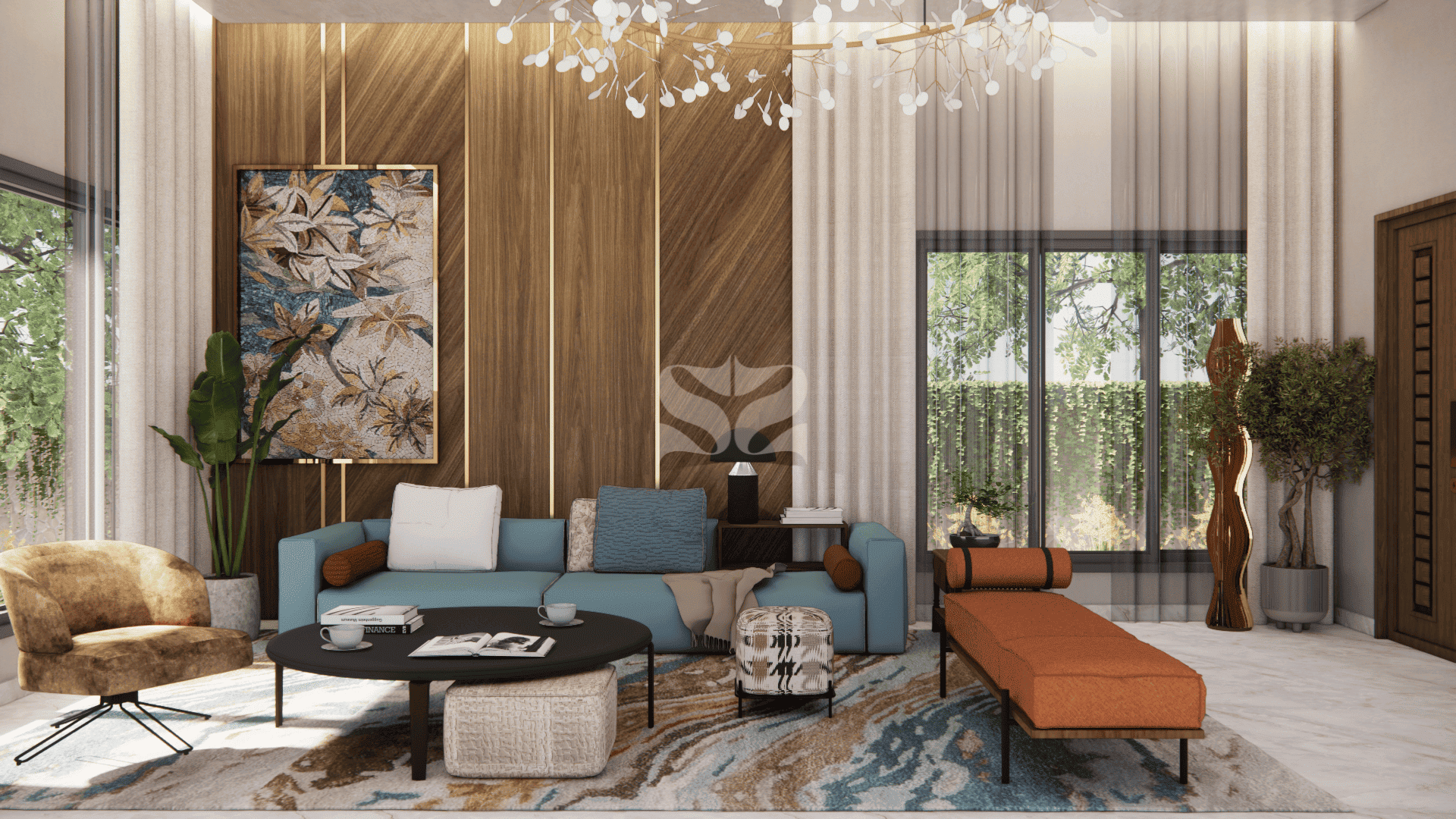 Brushed in Blue Villa